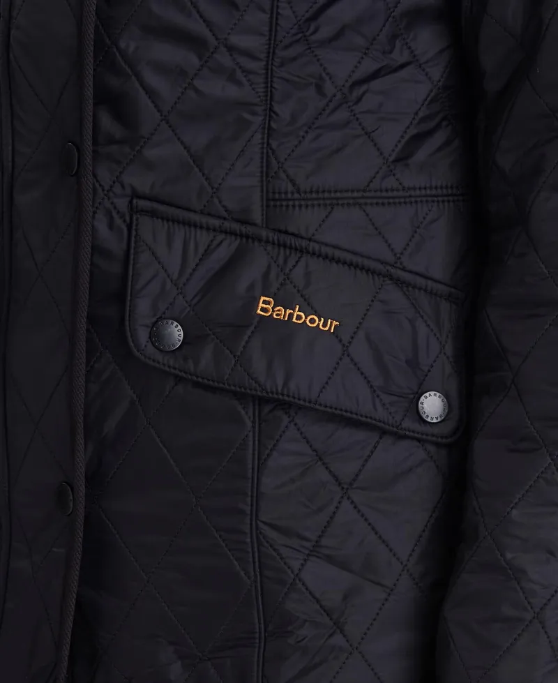 Barbour Cavalry Polarquilt Jacket in Black-3